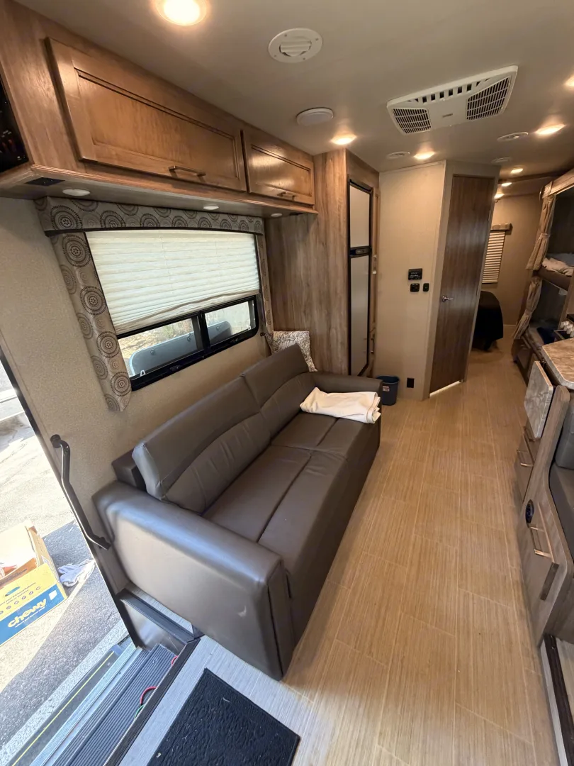 Entegra Coach Odyssey sofa and entry door